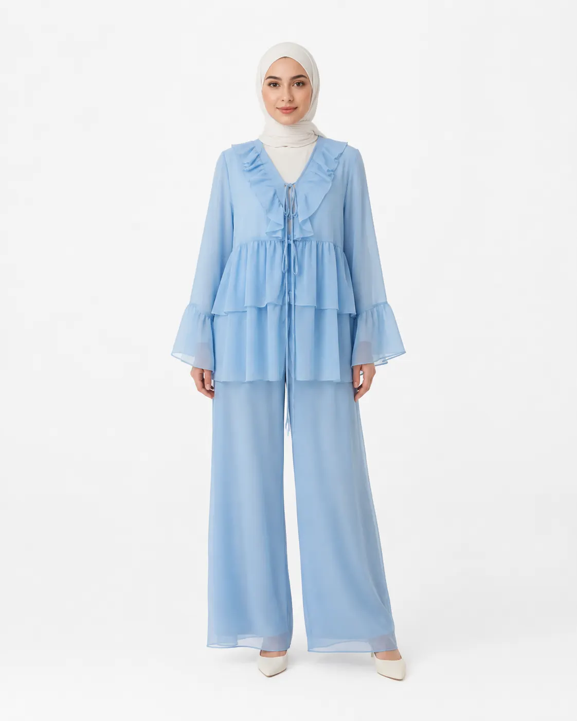 Soft Ruffle Layered Set-3