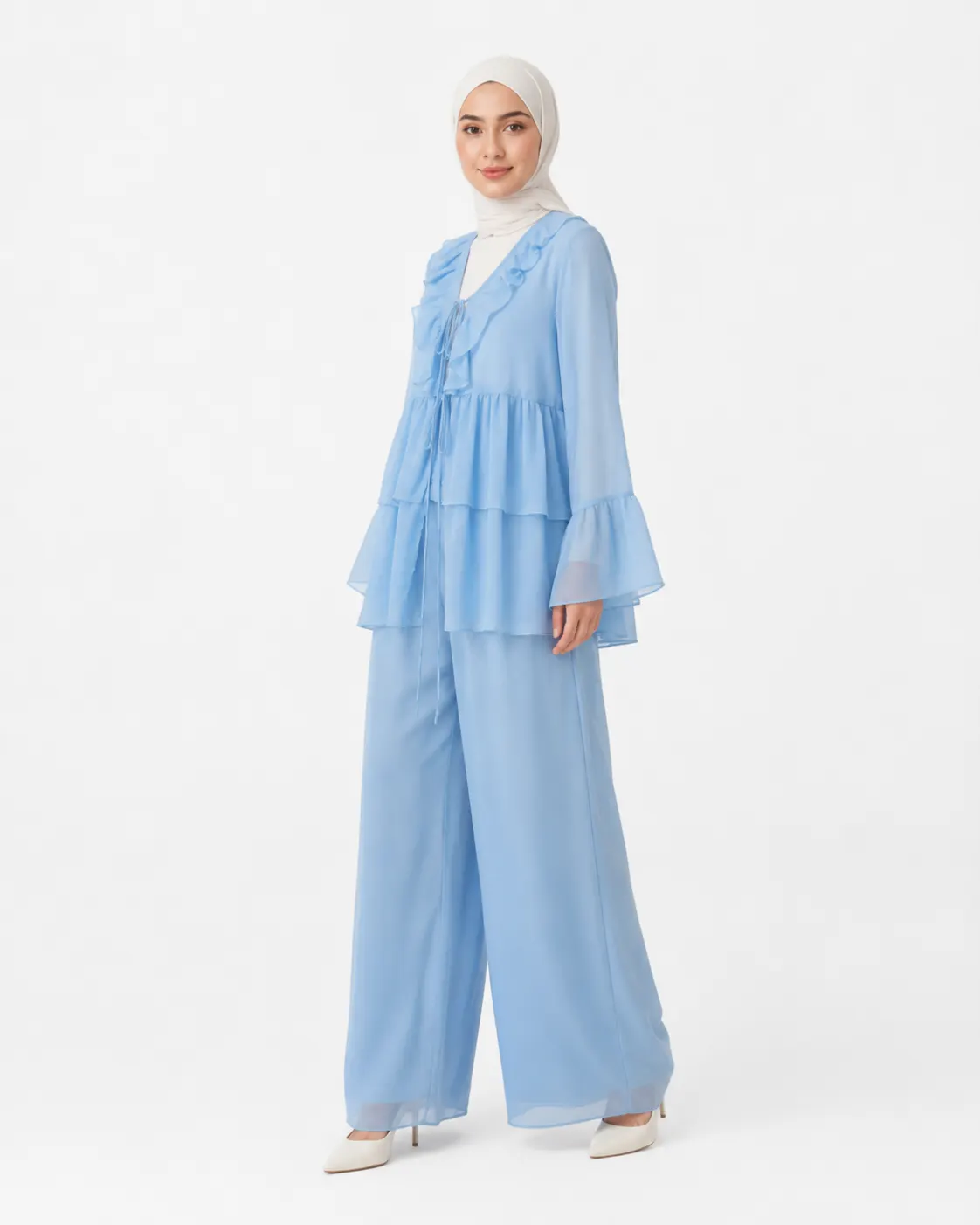 Soft Ruffle Layered Set-4