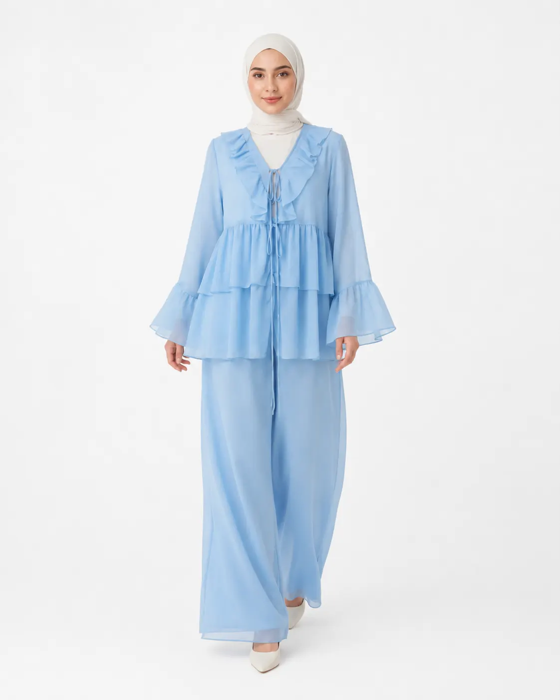 Soft Ruffle Layered Set