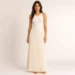 Pleated Maxi Skirt
