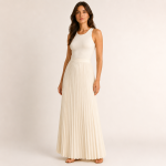 Pleated Maxi Skirt