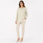 Shimmer Trim Long Top