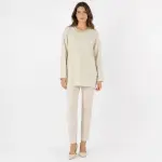 Shimmer Trim Long Top