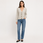 Cable Knit Button Cardigan