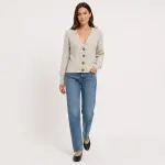 Cable Knit Button Cardigan