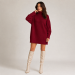 Oversized Knit Turtleneck Top