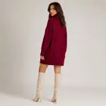 Oversized Knit Turtleneck Top