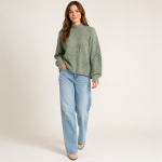 Bow Detail Cozy Knit Sweater