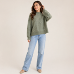 Bow Detail Cozy Knit Sweater