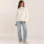 Bow Detail Cozy Knit Sweater