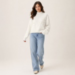 Bow Detail Cozy Knit Sweater