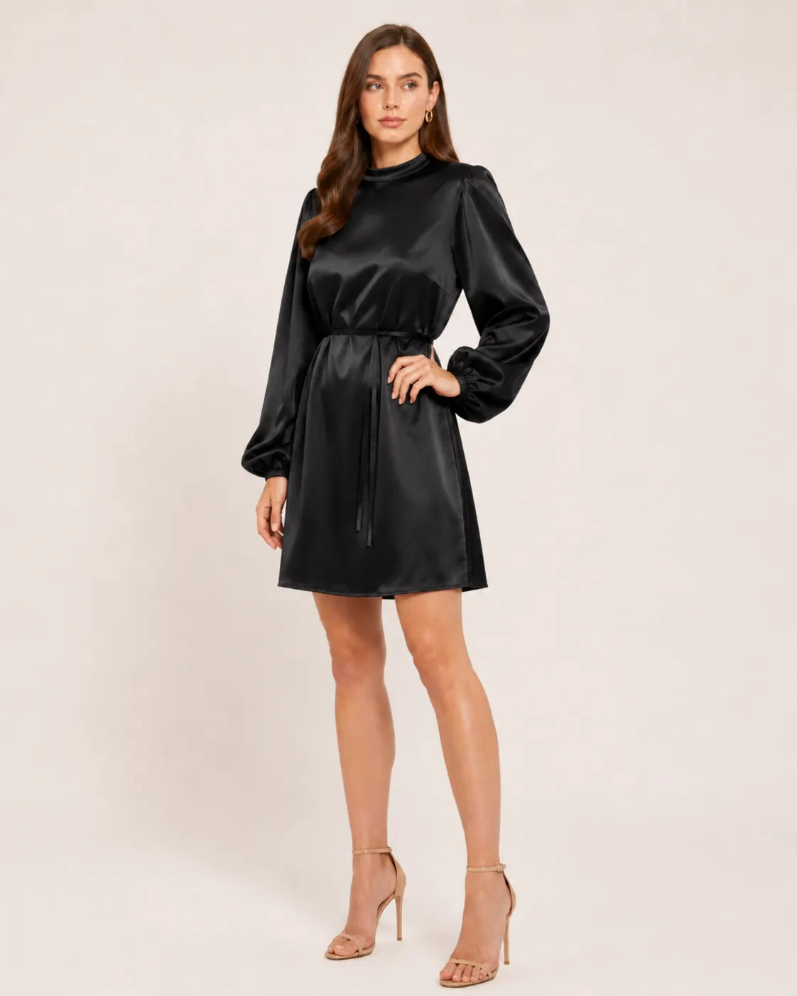 Satin Belted Blouse-3