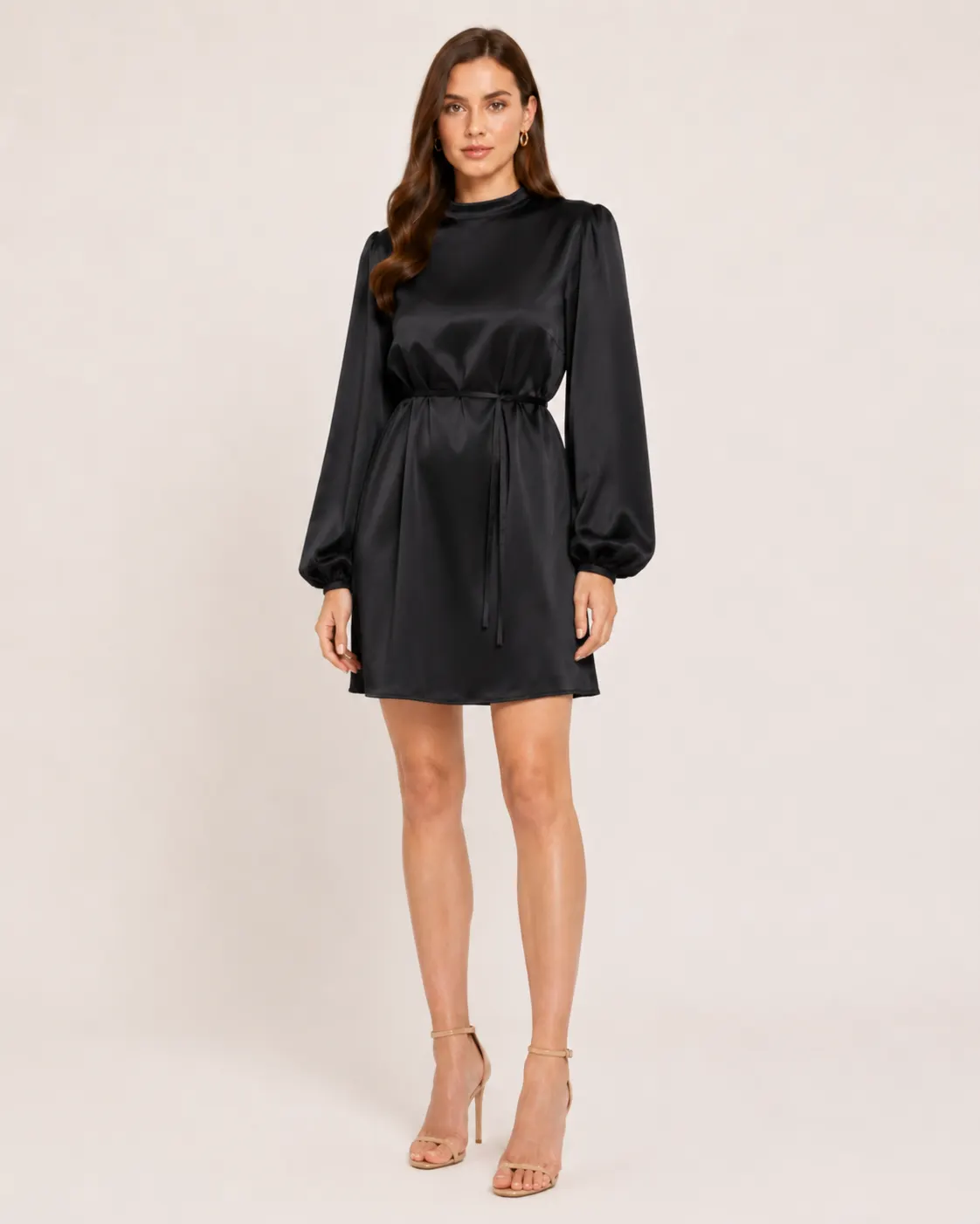 Satin Belted Blouse-2