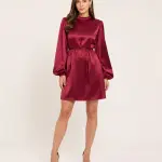 Satin Belted Blouse