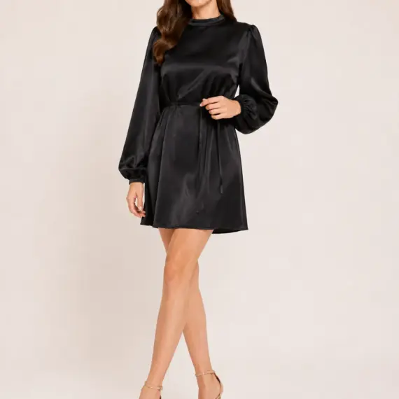 Satin Belted Blouse