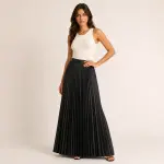 Pleated Maxi Skirt