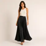 Pleated Maxi Skirt