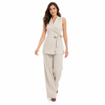 Tailored Wrap Vest Set