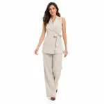 Tailored Wrap Vest Set