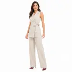 Tailored Wrap Vest Set