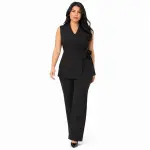 Tailored Wrap Vest Set