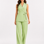 Tailored Wrap Vest Set