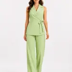 Tailored Wrap Vest Set