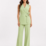 Tailored Wrap Vest Set