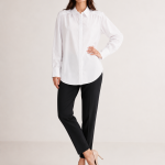Classic White Pleated Chemise