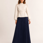 Puff Sleeve Waist Blouse