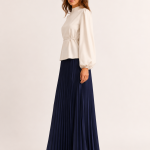 Puff Sleeve Waist Blouse
