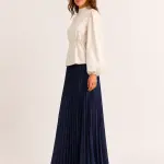 Puff Sleeve Waist Blouse