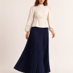 Puff Sleeve Waist Blouse