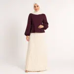 Puff Sleeve Waist Blouse