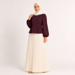 Puff Sleeve Waist Blouse