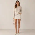 Crystal Trim Soft Knit Sweater