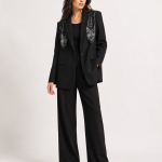 Scarf Detail Tailored Blazer