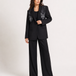 Scarf Detail Tailored Blazer