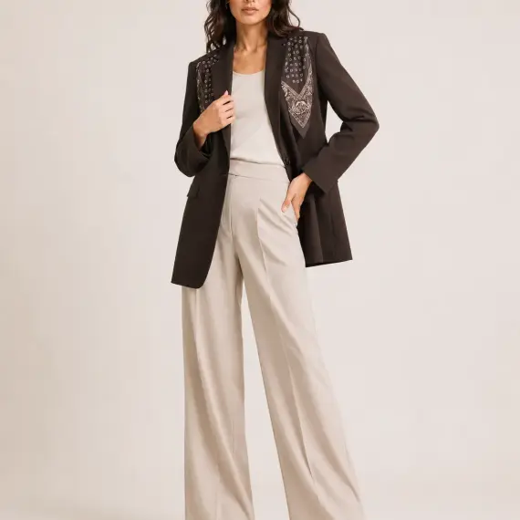 Scarf Detail Tailored Blazer