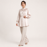 Satin Tie-Waist Tunic Chemise