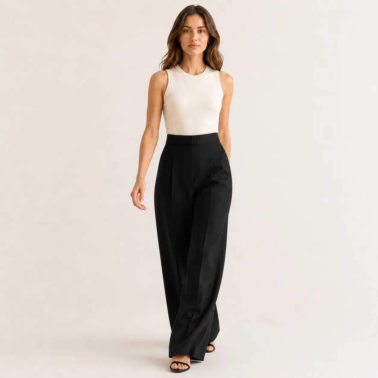 Classic Wide Leg Pants-3