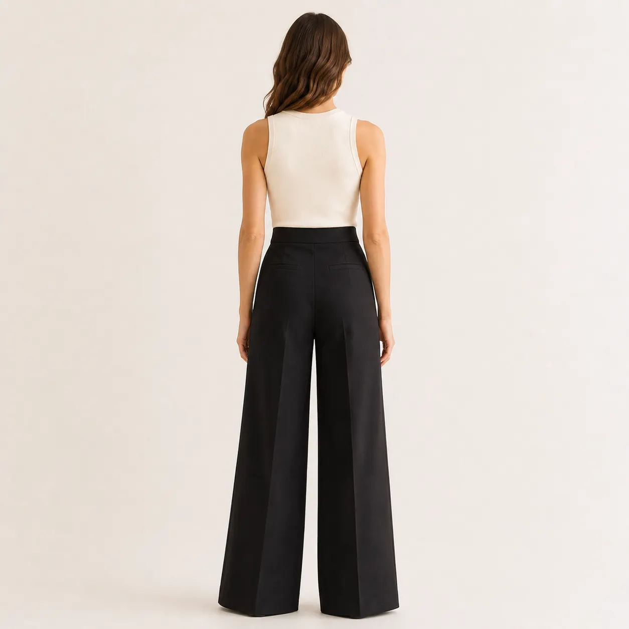 Classic Wide Leg Pants-2